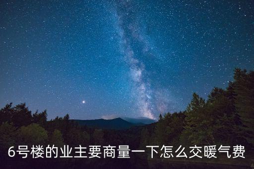 廣州恒大美麗沙6號(hào)樓，6號(hào)樓的業(yè)主要商量一下怎么交暖氣費(fèi)