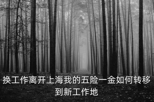 上海市五險離職后怎么轉出，換工作離開上海我的五險一金如何轉移到新工作地
