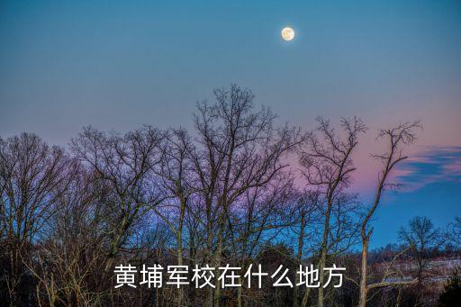 廣州黃埔軍校在黃埔區(qū)嗎，廣州黃埔軍校在哪里