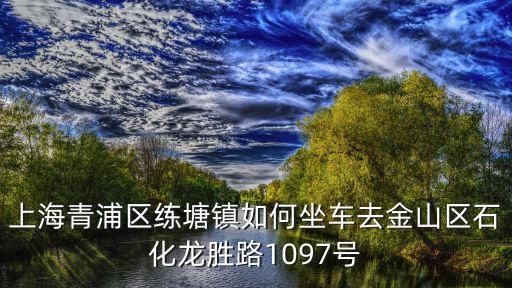 上海市練塘汽車站到朱涇多少公里，從朱家角到練塘交通