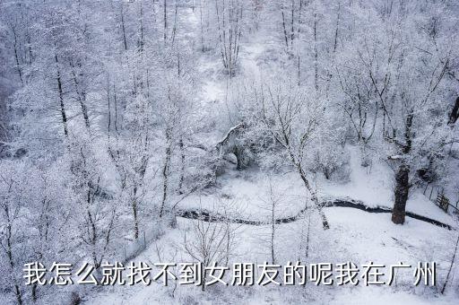 我怎么就找不到女朋友的呢我在廣州