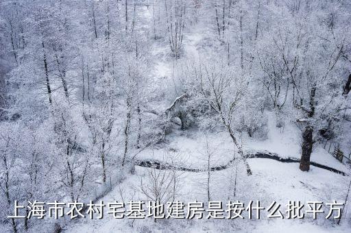 上海市農業建房標準數據政策，上海崇明農村宅基地建房面積