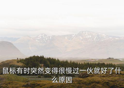 鼠標(biāo)突然變遲鈍，鼠標(biāo)反應(yīng)怎么突然變慢了