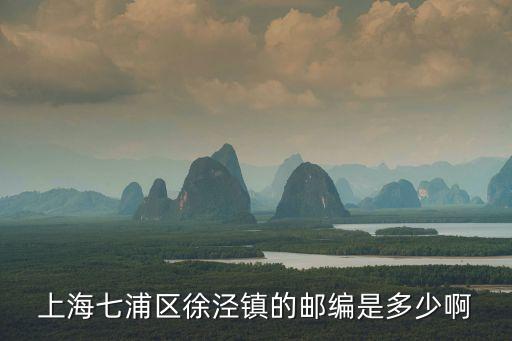 上海七浦區徐涇鎮的郵編是多少啊