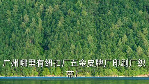 廣州哪里有紐扣廠五金皮牌廠印刷廠織帶廠