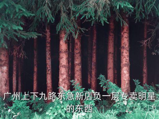 廣州上下九路東急新店負(fù)一層專(zhuān)賣(mài)明星的東西