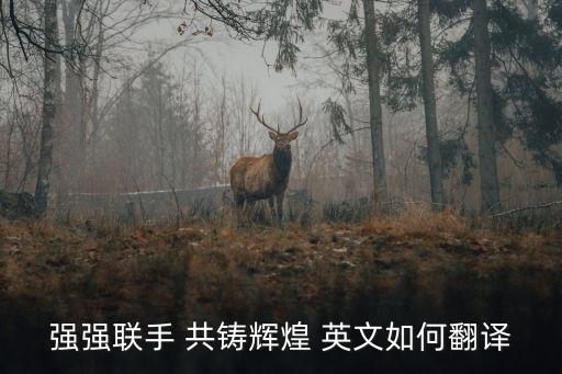 共鑄輝煌，強強聯手 共鑄輝煌 英文如何翻譯