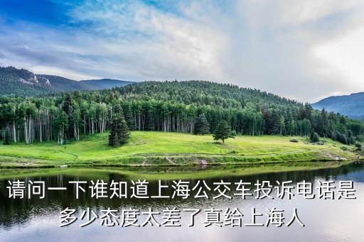上海市服務態度差，我來上海1年上海公交服務態度差的不的了和北京沒法比 都是大城市怎