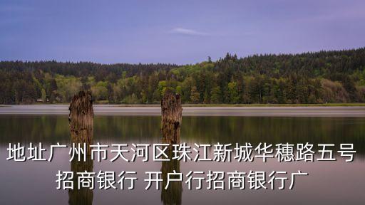地址廣州市天河區(qū)珠江新城華穗路五號招商銀行 開戶行招商銀行廣