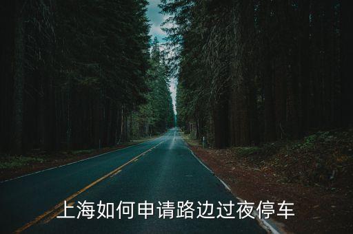 上海如何申請路邊過夜停車