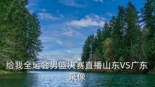給我全運會男籃決賽直播山東VS廣東錄像
