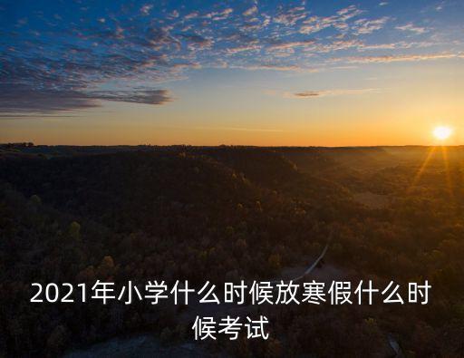 廣州小學生考試日期2021年，請問廣州的小學是什么時候考試