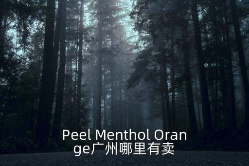 Peel Menthol Orange廣州哪里有賣