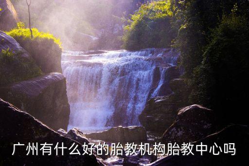廣州有什么好的胎教機(jī)構(gòu)胎教中心嗎