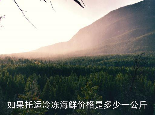 如果托運冷凍海鮮價格是多少一公斤