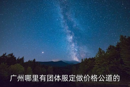 廣州哪里有團(tuán)體服定做價(jià)格公道的