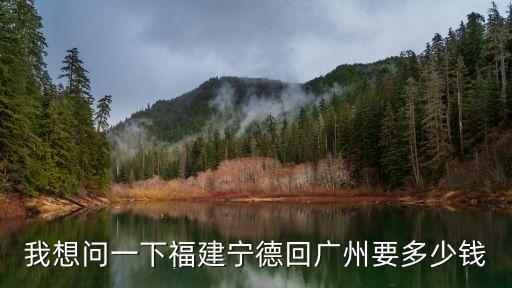 我想問一下福建寧德回廣州要多少錢