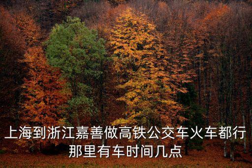 上海市到嘉善南，上海到浙江嘉善做高鐵公交車火車都行那里有車時間幾點