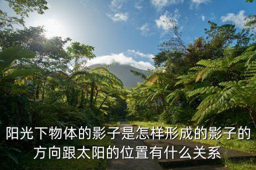 陽光下的陰影，哪些物體在陽光下的陰影可以是圓形