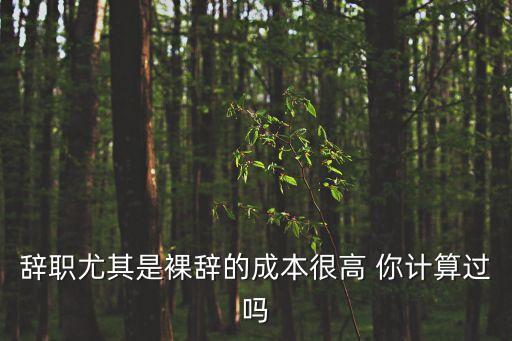 廣州裸辭資本一覽，裸辭的話存款多少離職比較好