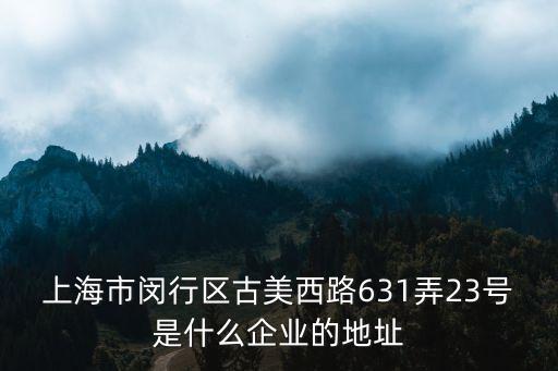 上海市盛杰有限公司，上海市徐匯區宛平南路75號建科大廈17131號是什么公司