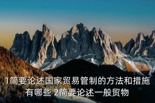 出口管制法，鼓勵出口和出口管制措施的具體措施