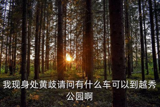 我現身處黃歧請問有什么車可以到越秀公園啊