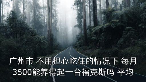 廣州市 不用擔心吃住的情況下 每月3500能養(yǎng)得起一臺福克斯嗎 平均