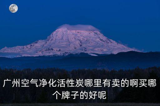 廣州空氣凈化活性炭哪里有賣的啊買哪個(gè)牌子的好呢