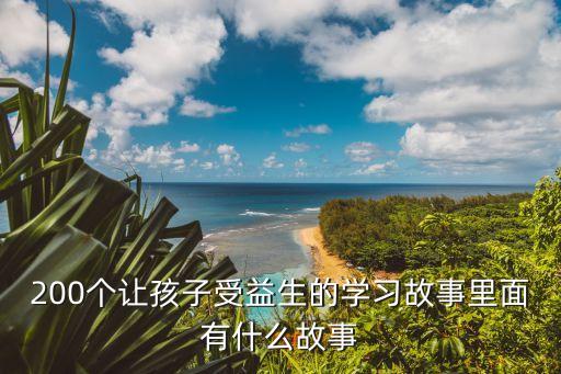 200個讓孩子受益生的學習故事里面有什么故事