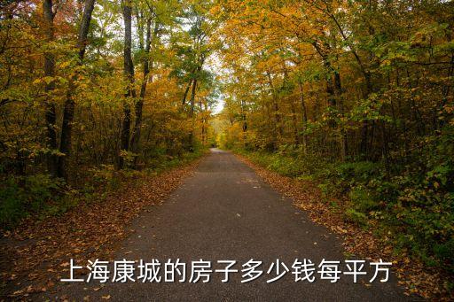 上海康城的房子多少錢每平方