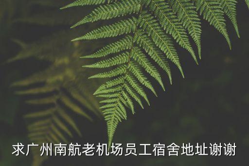 廣州南航宿舍在哪，廣州市 花都區 新白云國際機場南航北區宿舍在哪里