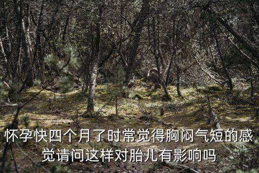 懷孕快四個月了時常覺得胸悶氣短的感覺請問這樣對胎兒有影響嗎