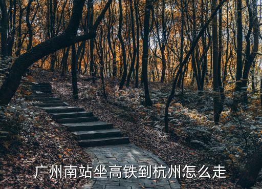 廣州南站坐高鐵到杭州怎么走
