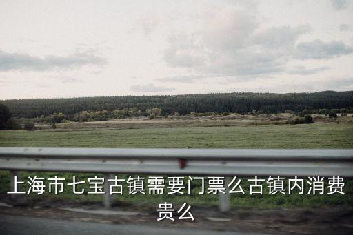 上海市七寶古鎮需要門票么古鎮內消費貴么