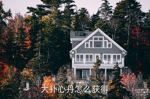 補心丹，大補心丹怎么獲得