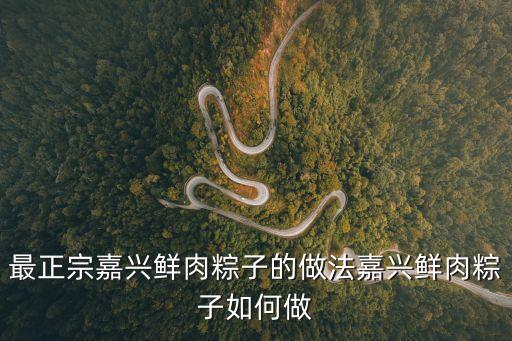 最正宗嘉興鮮肉粽子的做法嘉興鮮肉粽子如何做