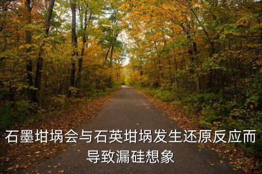 石墨坩堝會與石英坩堝發生還原反應而導致漏硅想象