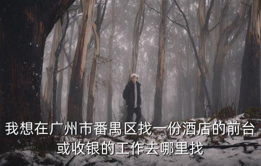 我想在廣州市番禺區找一份酒店的前臺或收銀的工作去哪里找