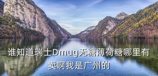 誰知道瑞士Dmug無糖薄荷糖哪里有賣啊我是廣州的