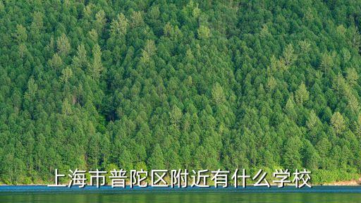 上海市普陀區(qū)附近有什么學(xué)校