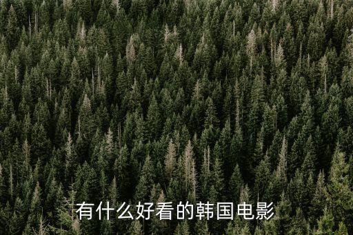 有什么好看的韓國電影