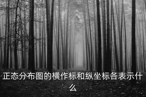 正態(tài)分布圖的橫作標和縱坐標各表示什么