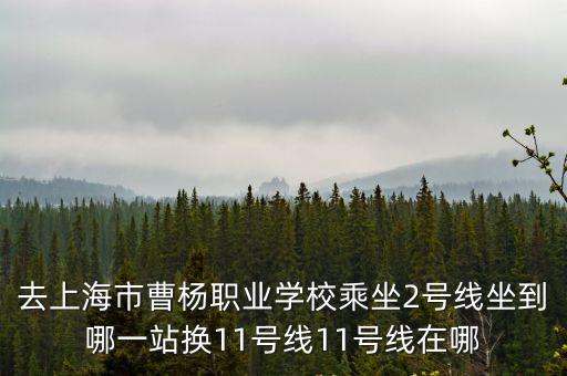 去上海市曹楊職業學校乘坐2號線坐到哪一站換11號線11號線在哪