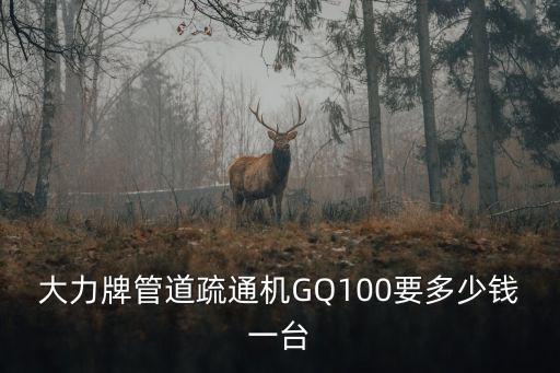 大力牌管道疏通機(jī)GQ100要多少錢一臺(tái)