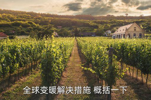 全球變暖解決措施 概括一下