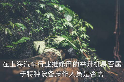 上海市場特別設備管理規定，上海電梯安裝屬特種設備安裝前要備案嗎
