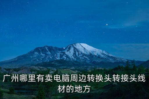 廣州哪里有賣電腦周邊轉換頭轉接頭線材的地方