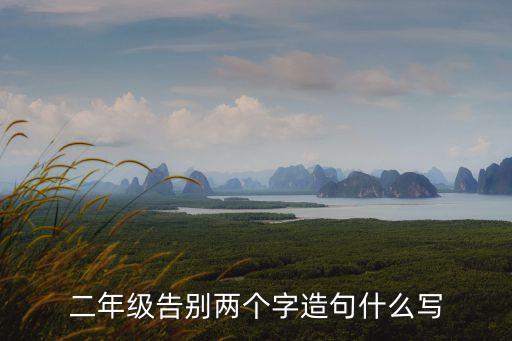 二年級告別兩個字造句什么寫