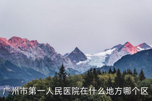 廣州市第一人民醫院在什么地方哪個區